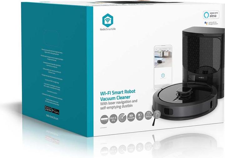 Actual product image Nedis SmartLife Robot Vacuum Cleaner Laser navigation | Wi-Fi | Collection container capacity: 0.6 l | Au (Vacuum mopping robot)