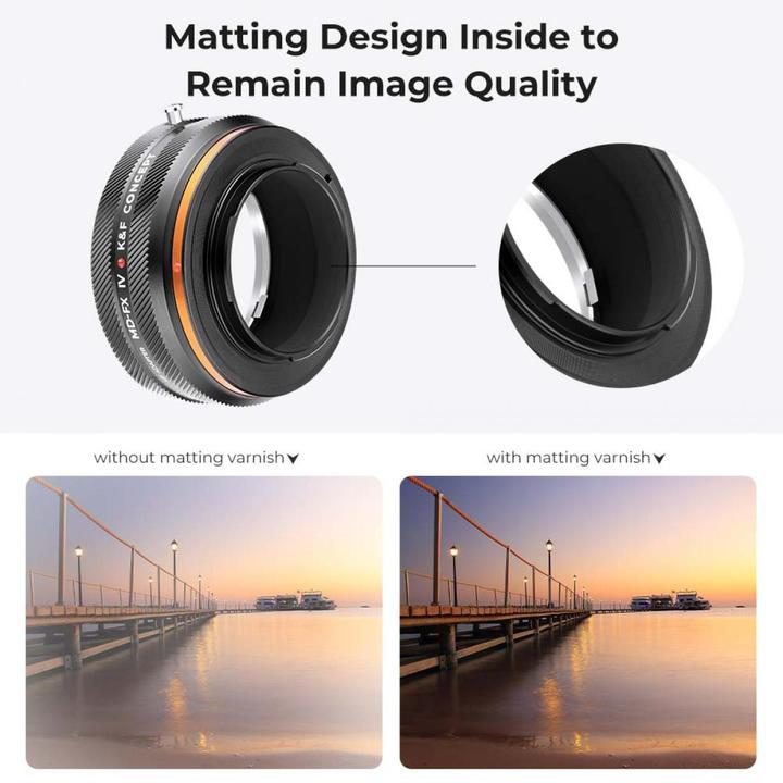 Produktbild K&F Concept High Precision lens adapter, matte paint, orange, MD-FX IV PRO