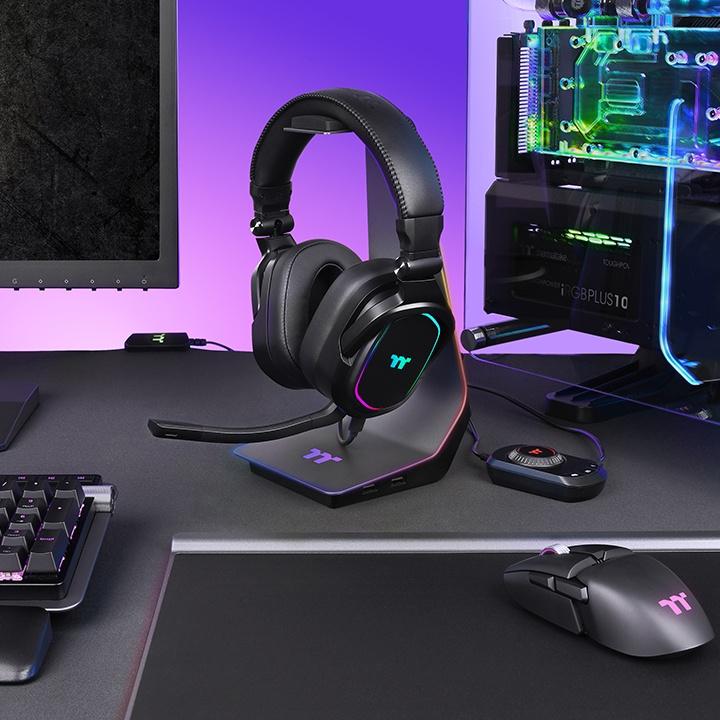 Actual product image Thermaltake Argent H5 RGB 7.1 Gaming Headset (Cable)