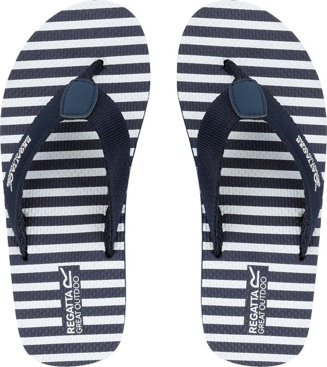 Actual product image Regatta Womens/Ladies Catarina Striped Flip Flops (41)