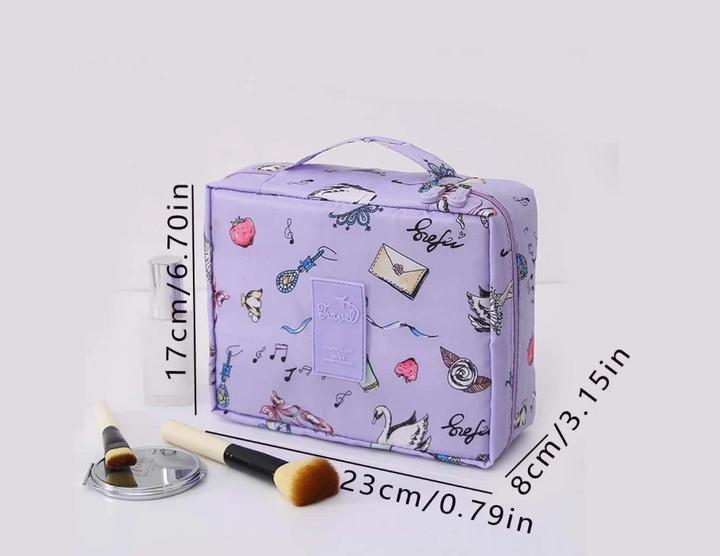 Produktbild Only-Bags.Store Tragbare tragbare Kosmetiktasche, grosse Kapazität Reiseaufbewahrungstasche, einfache