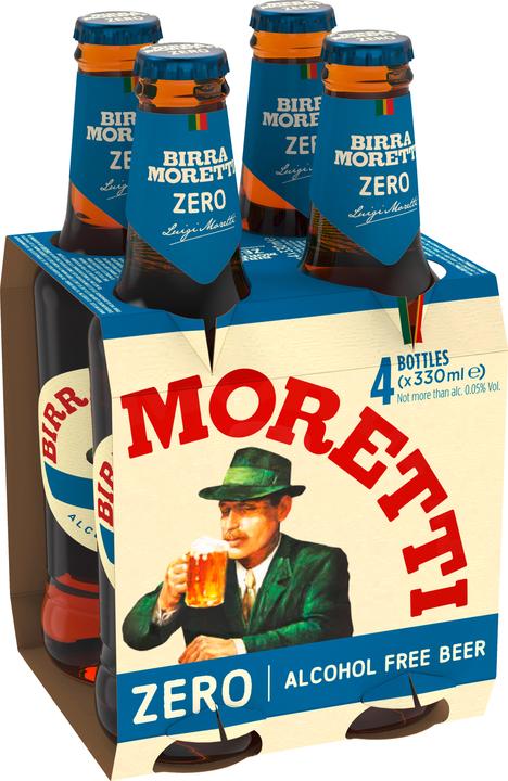 Birra Moretti zero (4 x 33 cl)