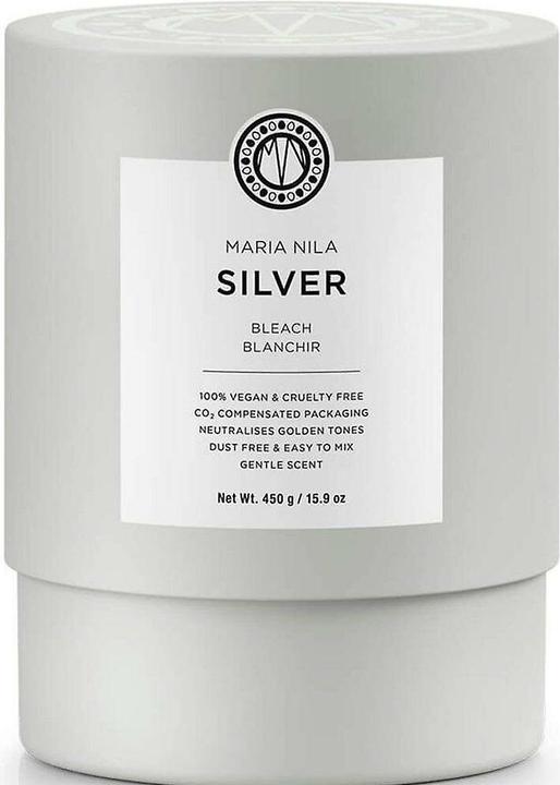 Immagine prodotto Maria Nila Bleach Collection Silver Per la neutralizzazione dei toni gialli dei capelli Polvere ossidante -