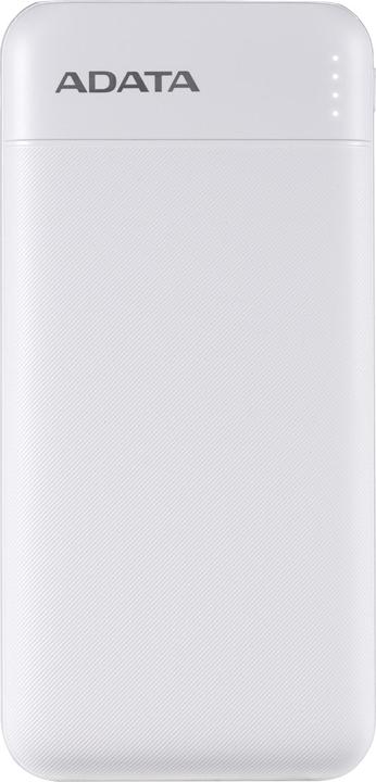 Adata POWER BANK USB 10000MAH WHITE/PC100-14WH (10000 mAh, 20 W, 37 Wh)