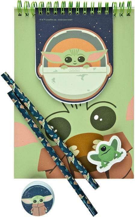 Immagine prodotto Undercover Set da scrittura Mandalorian A6 (A5, Righe, Copertina morbida)