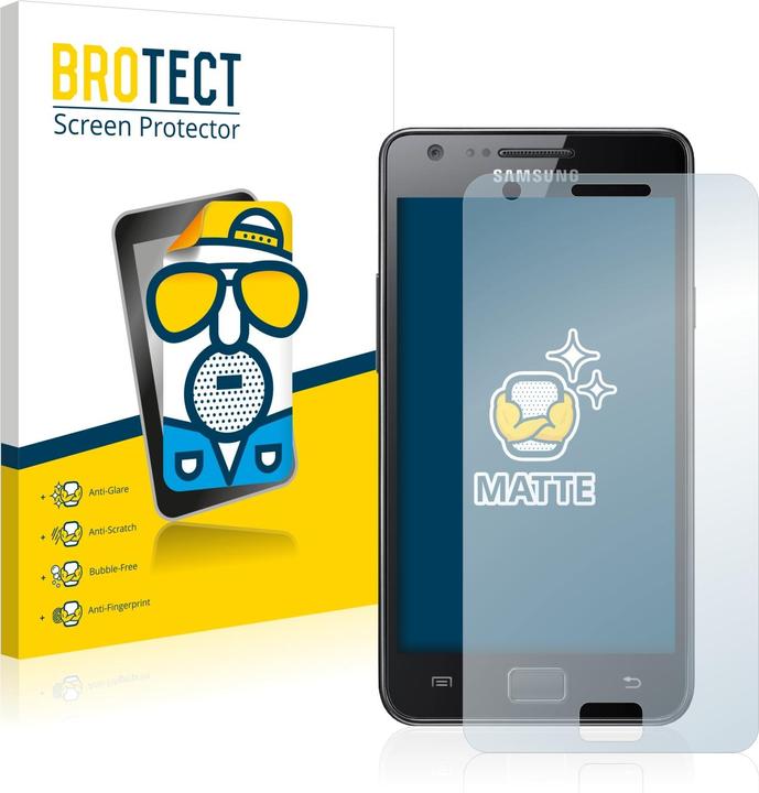 Image du produit BROTECT Film de protection antireflet Protection d'écran mat (2 pièce(s), Samsung Galaxy S2)