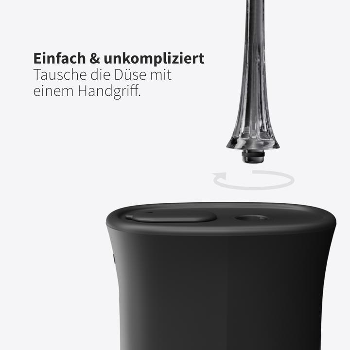 Produktbild Zahnheld Ersatzdüsen Basic 6x Schwarz (Mundduschenaufsätze)