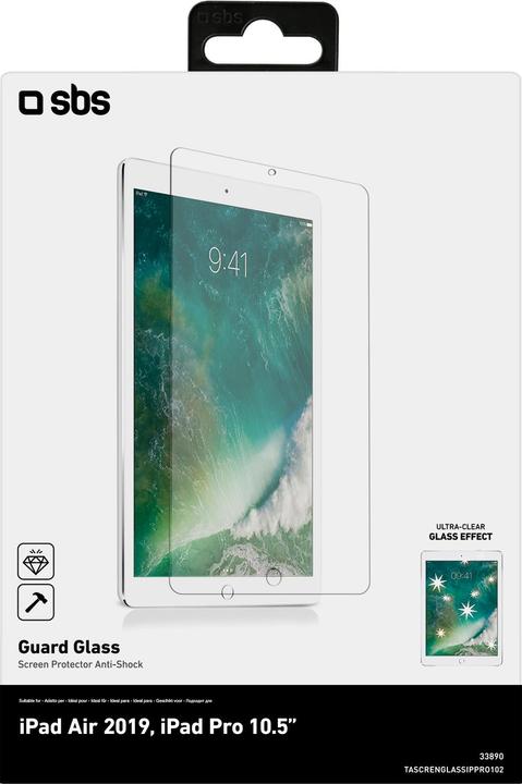 Immagine prodotto SBS Proteggi schermo in vetro per iPad Air 2019/iPad Pro 10.5" 2017 (iPad Pro 10.5 2017 (1. Gen), iPad Air 2019 (3. Gen))