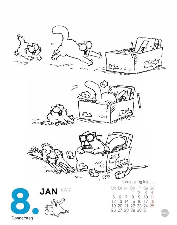 Immagine prodotto Simons Katze Tagesabreisskalender 2026 (11 x 14 cm, Tedesco)