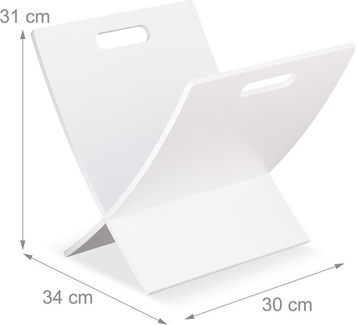 Image du produit Relaxdays Porte-revue, bois (30 x 34 x 31 cm)