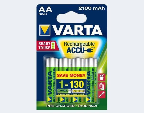 Produktbild Varta Recharge Accu Power (4 Stk., AA, 2100 mAh)