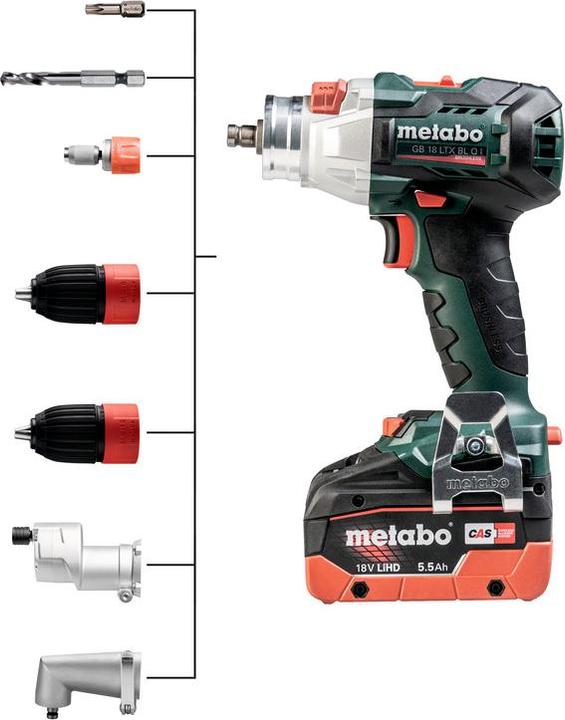 Immagine prodotto Metabo Batteria 18V Rubinetto GB 18 LTX BL Q I (Batteria ricaricabile)