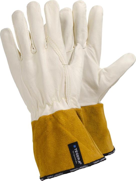 Immagine prodotto Tegera Ejendals 11CVA, Guanti da officina, Bianco, Giallo, Adulto, Unisex, Antigraffio (10)