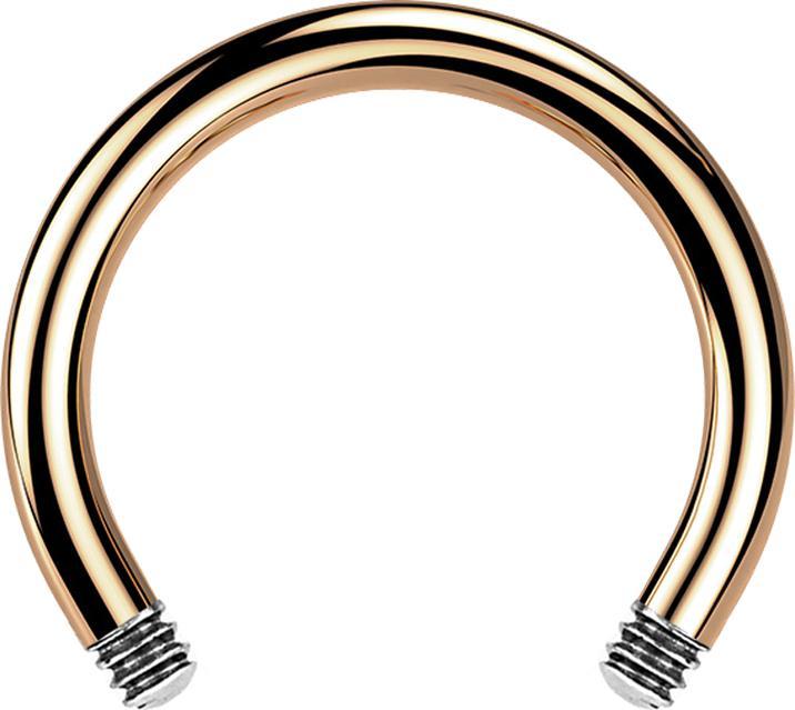 Produktbild Star Piercing Micro Circular Barbell-Stab rosegold (Chirurgenstahl 316L)