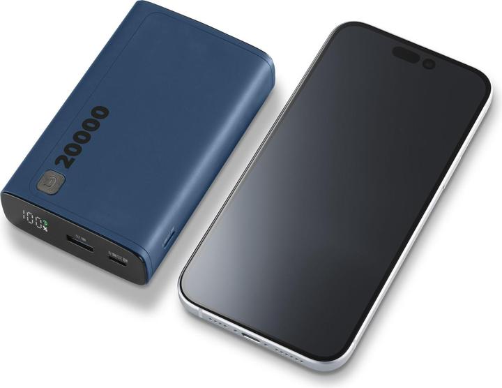 Image du produit Cellularline CELLULAIRE L& CLL PB DISPLAY 20000 BL (20000 mAh, 20 W, 77 Wh)