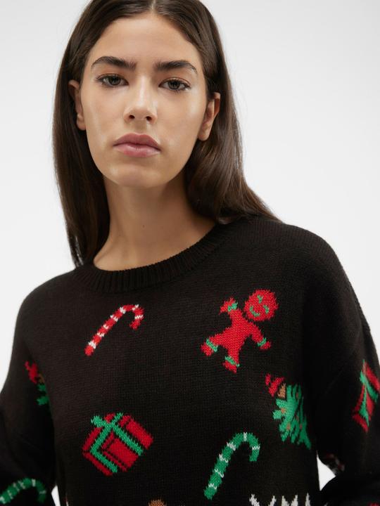 Produktbild Vero Moda VMXMASPARTY LS H/L O-NECK PULL. XMAS EXC Strickpullover (S)
