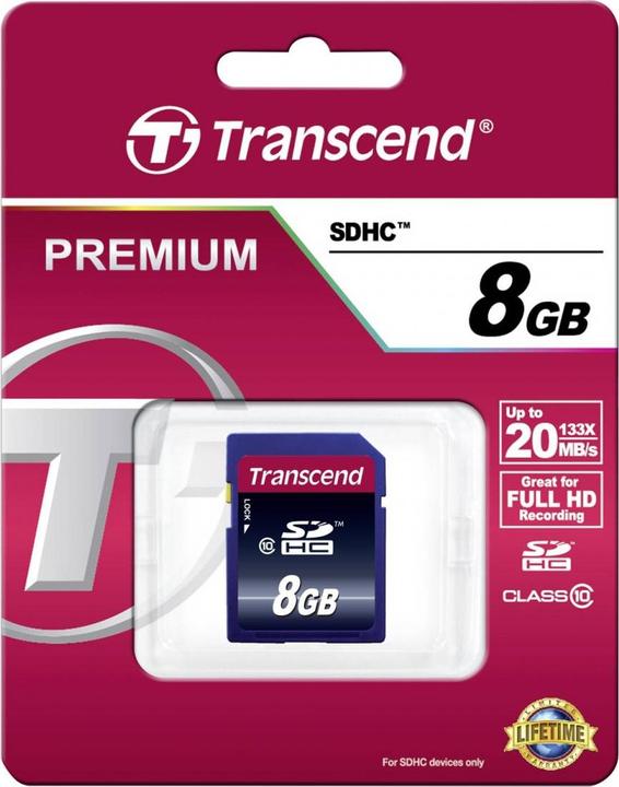 Produktbild Transcend SDHC 200x (8 GB, SDHC, U1, UHS-I)