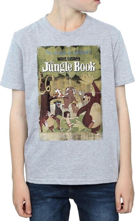 Actual product image Disney Boys The Jungle Book Retro Poster T-Shirt (140, 146)