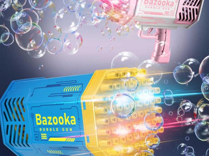 Produktbild VR Shinecon LED Bubble Bazooka 69 Löcher- Bubble Gun Modell