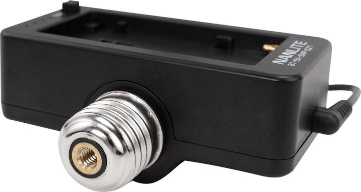 Produktbild Nanlite Batterie Adapter NP-F mit E27 Gewinde (Batteriegriff, Handgriff)