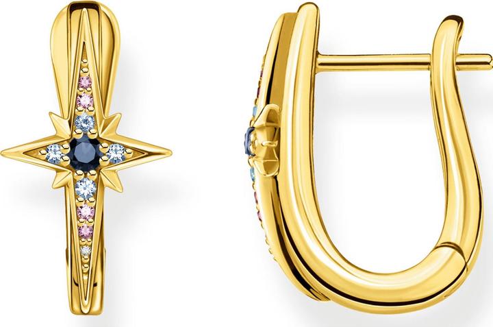 Actual product image Thomas Sabo Creoles star gold (925 silver, Gold plated, With stone(s))
