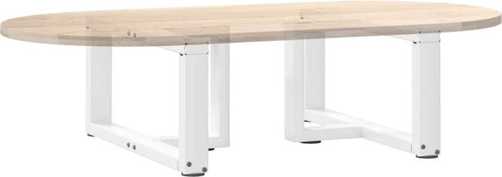 Produktbild VidaXL Couchtischbeine T-Form 2 Stk. Weiss 70x25x(30-31) cm Stahl Tischbein