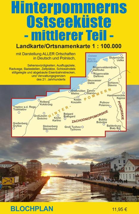 Produktbild Bloch:Landkarte Hinterpommerns Ostseekü