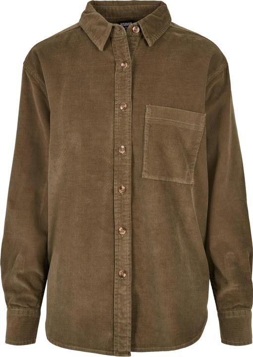 Urban Classics Langarmhemd Corduroy Oversized
