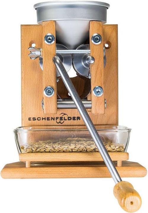 Actual product image Eschenfelder Grain crusher wall model with aluminium hopper