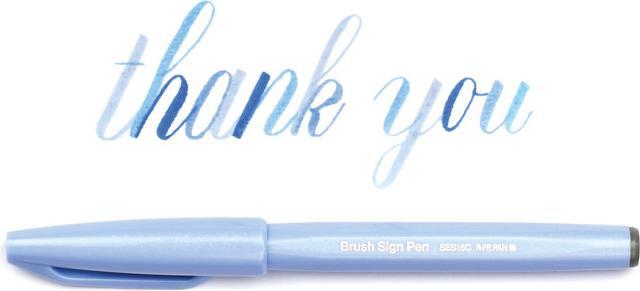 Actual product image Pentel Brush Pen Sign Pen Brush (forget-me-not, 1 x)