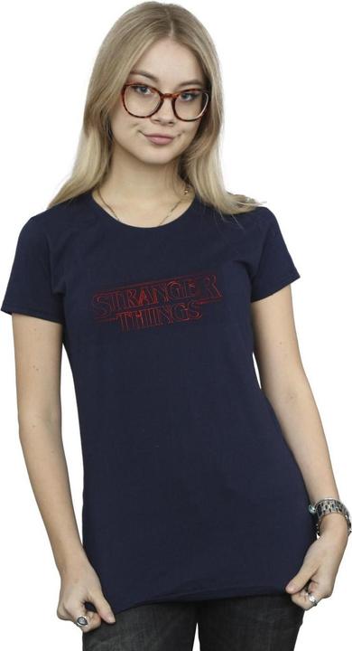 Immagine prodotto Netflix Stranger Things Glow Logo Maglietta Donna (XXL)