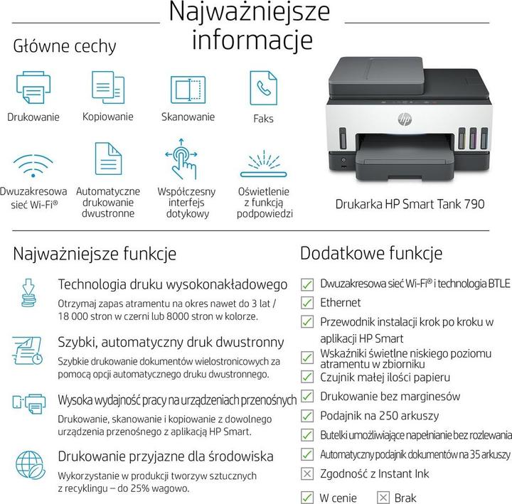 Image du produit HP Réservoir Smart 790 (Réservoir d'encre, Couleur)