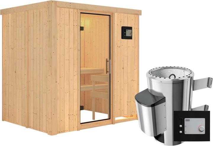 Actual product image Karibu Fanja without roof rim (Plug & Play 3.6 KW external control)