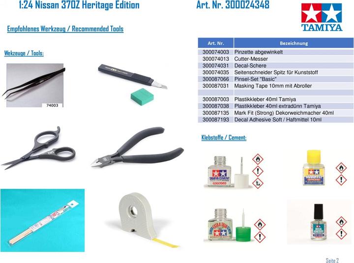 Produktbild Tamiya Nissan 370Z Heritage Edition