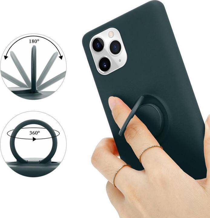 Actual product image Cadorabo TPU Liquid Ring Silicone Case Cover (Apple iPhone 11 Pro Max)