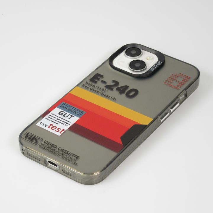 Actual product image PhoneLook Cover silicone rubber vintage video cassette E-240 (Apple iPhone 15)