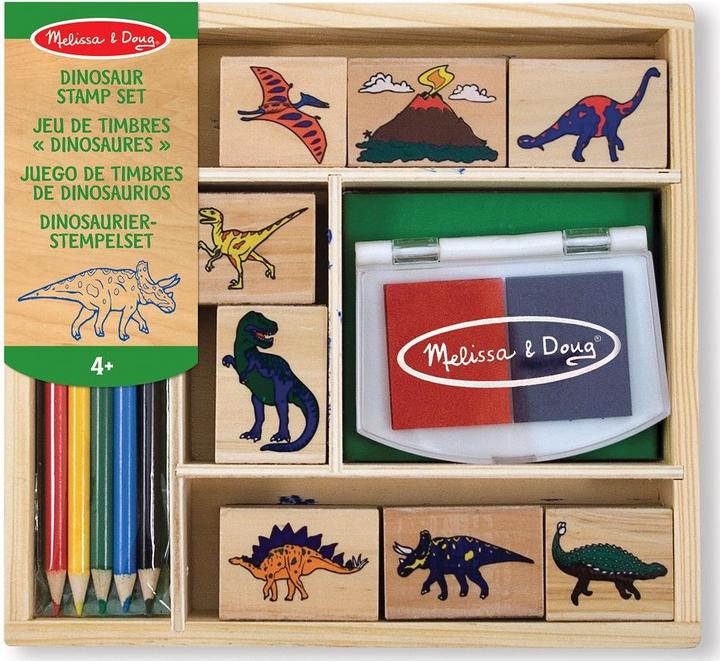 Melissa & Doug Stempel Set Dinosaurier