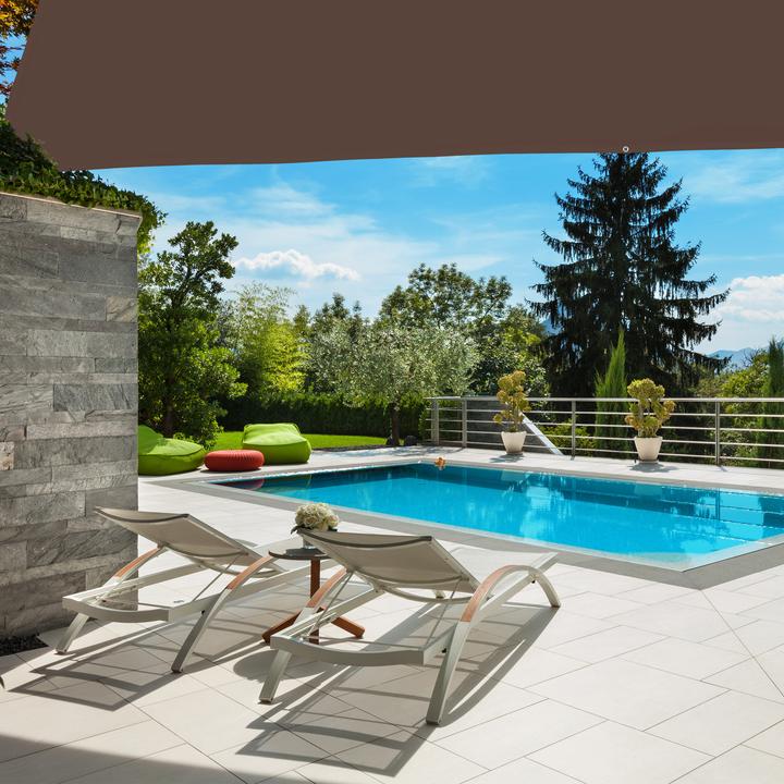Actual product image Relaxdays Brown Trapeze Shade Sail (400 x 300 x 0.5 cm)