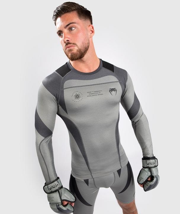 Venum Stone Rashguard - Long Sleeves - Mineral Green - XL (XL)