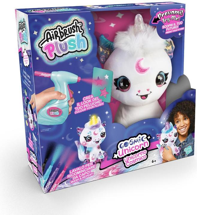 Actual product image Rocco Giocattoli Airbrush Plush Cosmic Unicorn