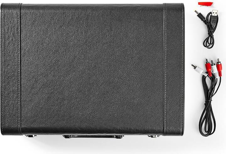 Produktbild Nedis Plattenspieler, 18W Lautsprecher, Bluetooth, Koffer (Manuell)