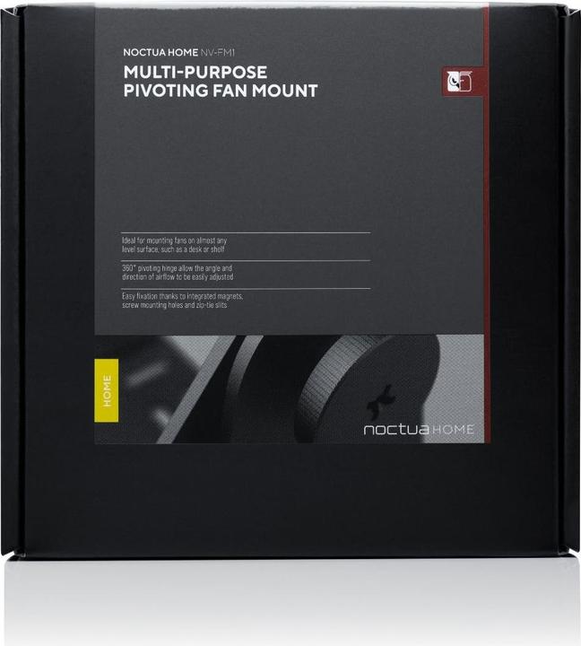 Actual product image Noctua Multi-purpose fan mount NV-FM1 (black (matt), 360° swivel joint)