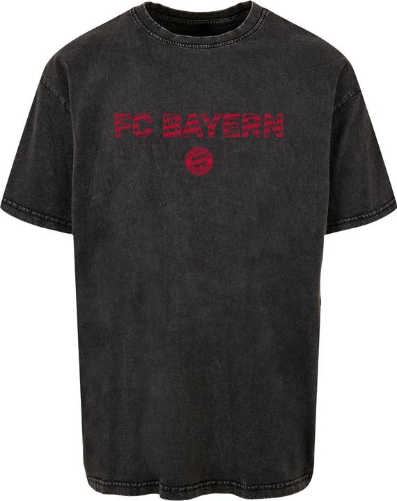 Actual product image FC Bayern München FC Bayern Outline Acid Washed Heavy Oversize Tee - 115281 (M)