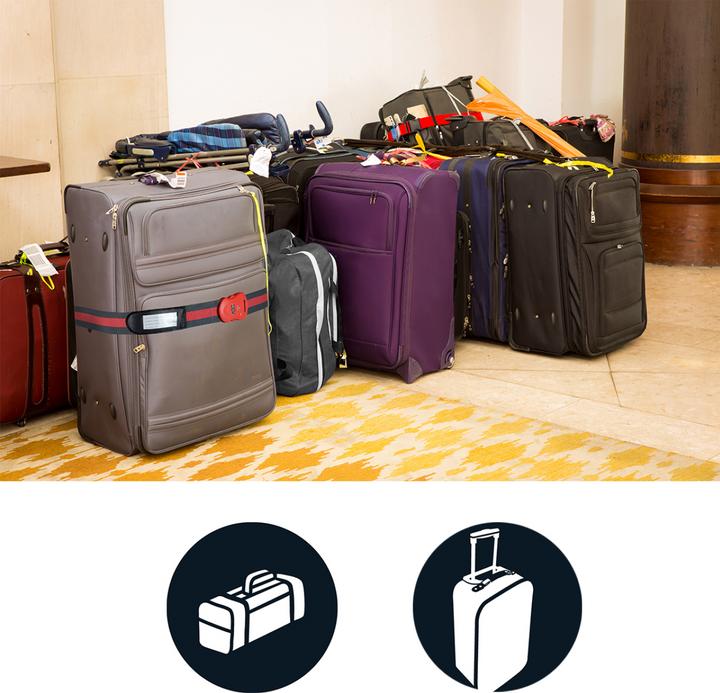 Image du produit Master Lock Sangle à bagages (Cadenas + étiquette pour bagage)