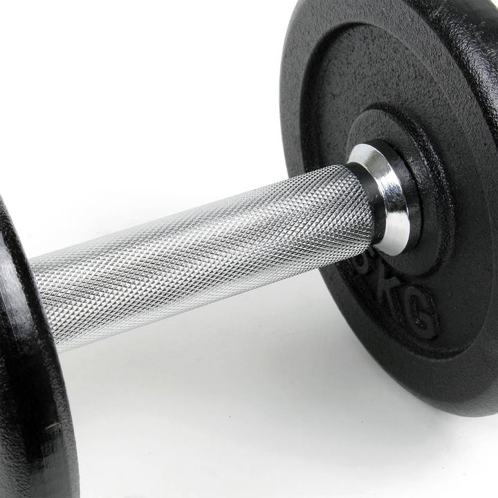 Actual product image Luxtri Dumbbell Set 20kg with 8 Cast Iron Hand Weights and 2 Bars w/Spin-Lock Collar, Carrying Case (4 x 1.25 kg)