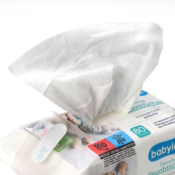 Actual product image dm babylove Sensitive wet wipes (320 Piece)