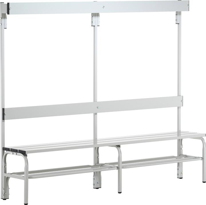 Produktbild Sypro Umkleidebank für Feuchträume mit Rückenlehne (40 cm, 18 cm)