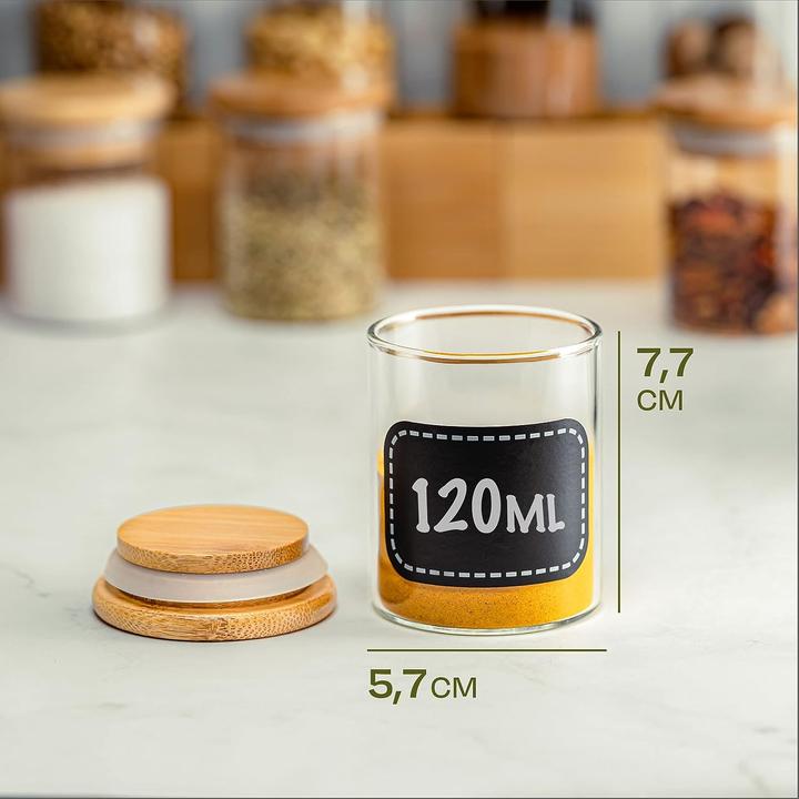 Immagine prodotto Praknu Barattoli di spezie (0.12 l)