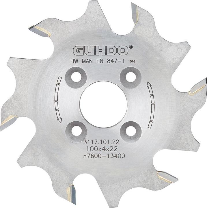 Produktbild Magni Guhdo LAMELLEN-Nutfraeser HW 100X4,0X22 mm Z6