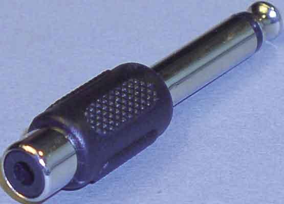 E+P GS 10 6.35mm Mono (M) RCA (F) Black Cable Interface/Adapter